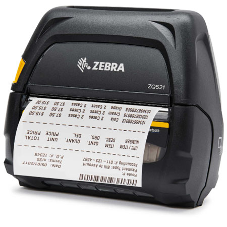 zebra斑馬ZQ521高級4英寸寬標(biāo)準(zhǔn)移動打印機(jī)